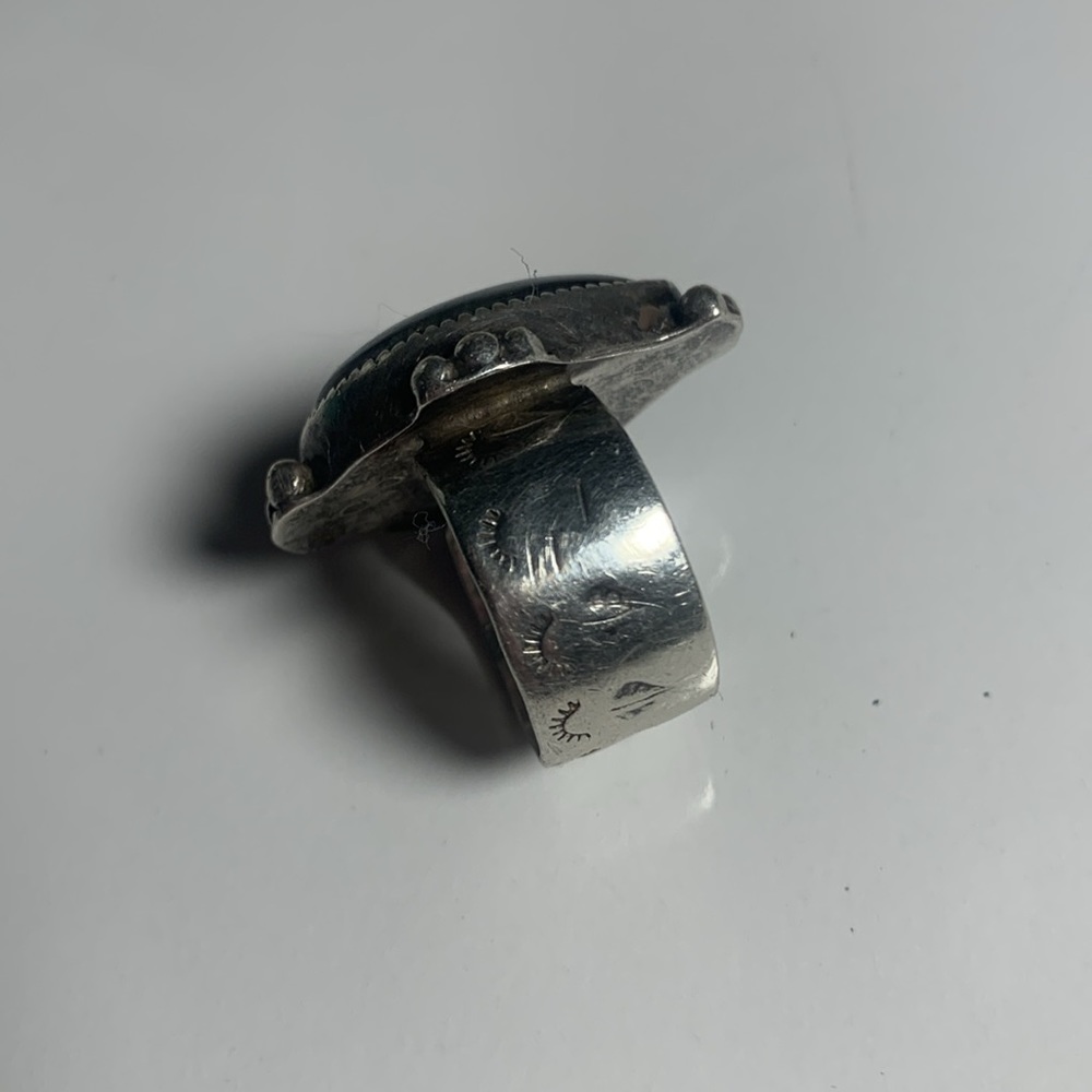 Labradorite vintage 925 silver ring size 6.5 - Picture 4 of 7